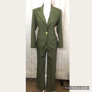 Vintage Courtenay Green 2-Piece Pant Suit
